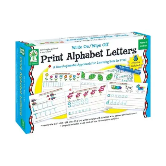 Write-on & Wipe-off Print Alphabet Letters {1}