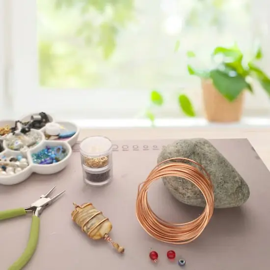 The Beadsmith&reg; Wire Elements&trade; 21 Gauge Tarnish Resistant Square Soft Temper Wire, 7yd. Natural Copper {4}