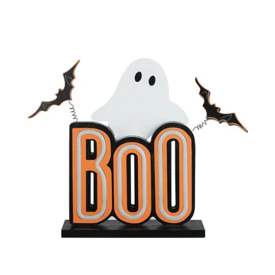 12.5" Boo Ghost LED Neon Tabletop Sign by Ashland&reg; {1}