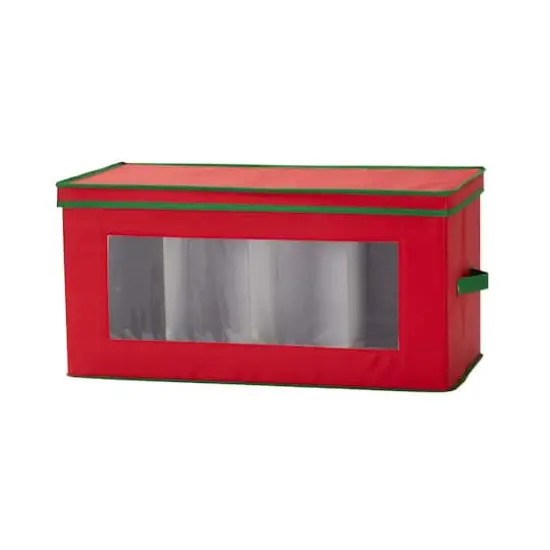 Household Essentials 15" Red Holiday Storage Box {1}
