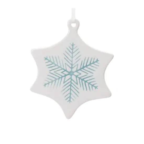 Etched Ceramic Ornament Set {6}