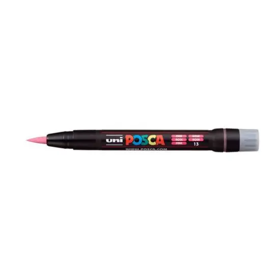 Uni POSCA PCF-350 Brush Tip Paint Marker Pink {3}