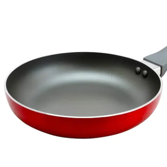 Oster Herscher 8" Red Aluminum Frying Pan {4}