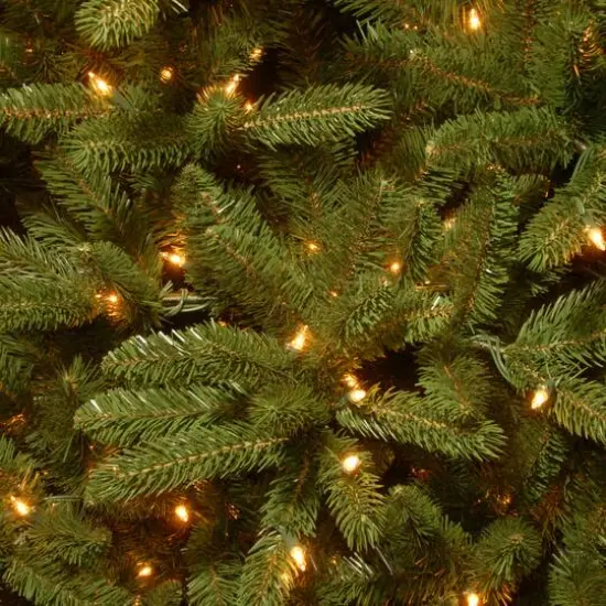 6.5ft. Pre-Lit Grand Fir Artificial Christmas Tree, Clear Lights {4}