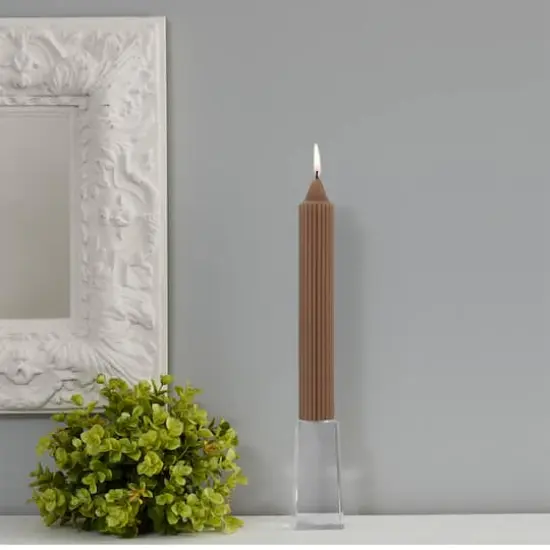 Root Candles 9" Unscented Grecian Collenette Taper Candles, 4ct. Portobello {5}