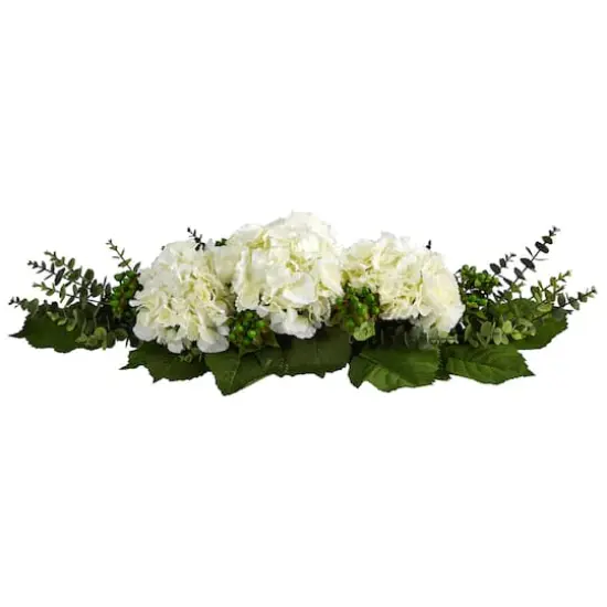 9" Hydrangea & Eucalyptus Floral Arrangement {1}