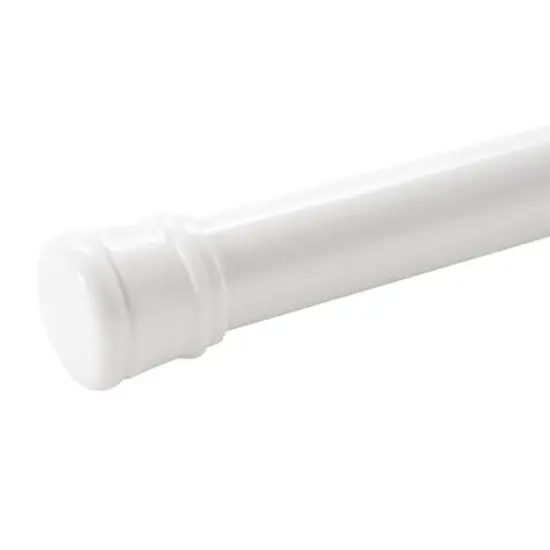 Bath Bliss White Tension Shower Rod {5}