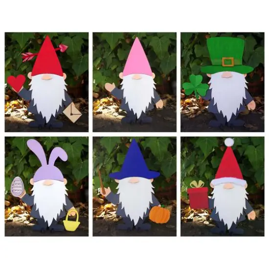 Leisure Arts&reg; Wooden Gnome Boy Holiday Kit {7}