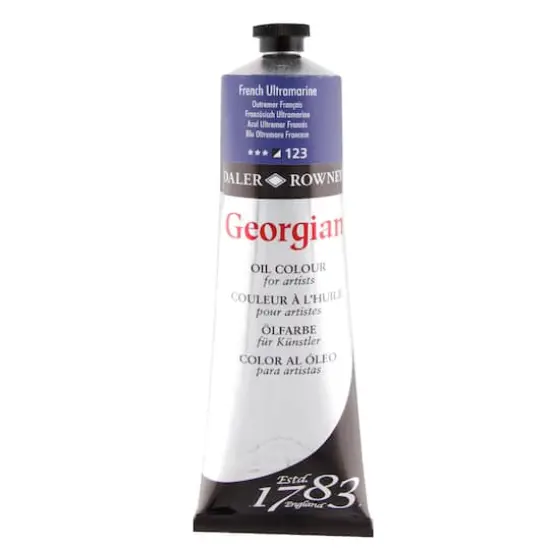 Daler-Rowney® 225mL Georgian Oil Paint French Ultramarine {1}