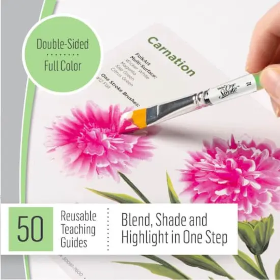 Let's Paint with FolkArt&reg; One Stroke&trade; A-Z of Floral Painting Kit {7}