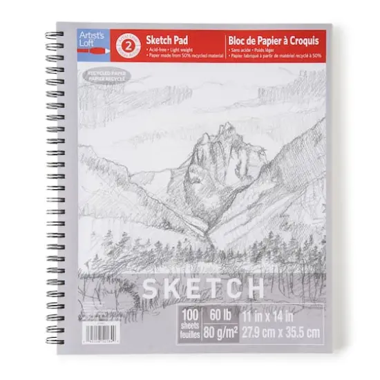 Recycled Sketch Paper Pad by Artist's Loft&trade; {1}