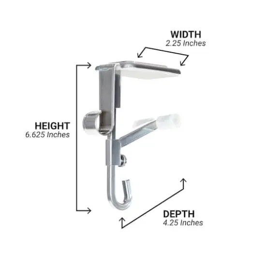 Village Lighting Mantel Garland & Stocking Hanger, 3ct. Silver {12}