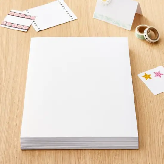 White Gold 8.5" x 11" Shimmer Cardstock Paper by Recollections&trade;, 100 Sheets {3}