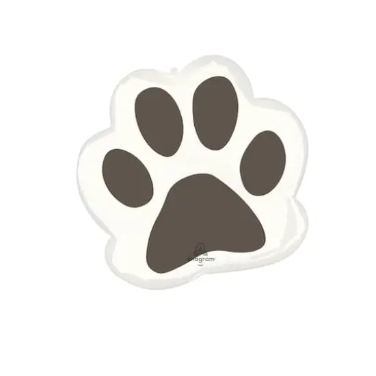 23" Pawsome Party Paw Print Foil Balloon {1}