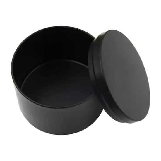 6oz. Candle Making Tins by Make Market&reg;, 4ct. Matte Black {3}