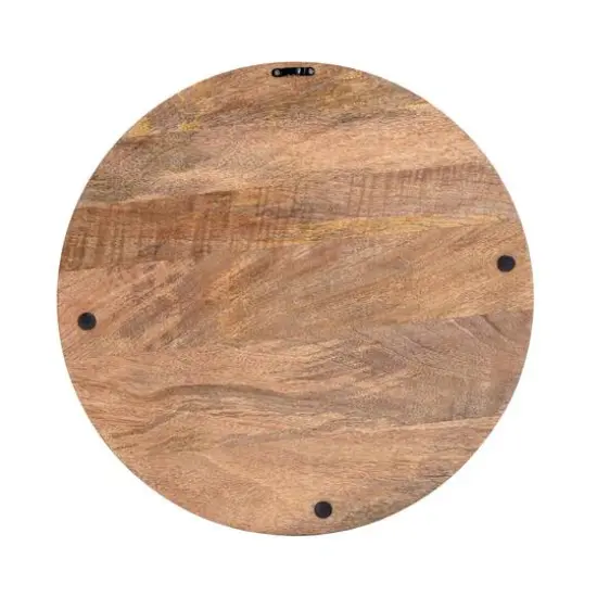 Habitat Izzy 20" Natural Crosshatch Round Wood Wall Art {5}