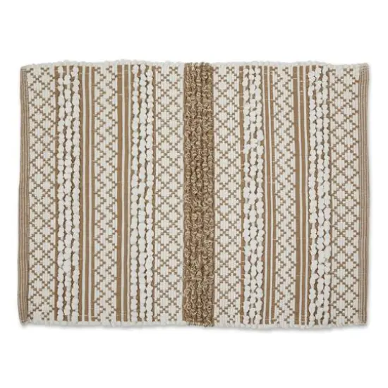 DII&reg; Stone & White Hand-Loomed Paper Chindi Rug, 2ft. x 3ft. {1}
