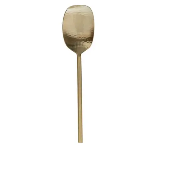 Hello Honey&reg; 9.5" Golden Hammered Stainless Steel Serving Spoon {1}
