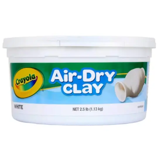 Crayola&reg; Resealable Bucket White Air-Dry Clay, 4ct. {3}