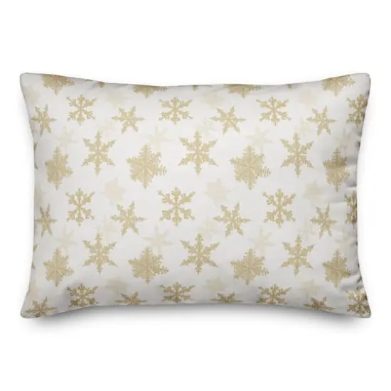 Cream Let It Snow Throw Pillow {3}