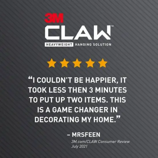 3M CLAW&trade; 25lb. Drywall Picture Hangers, 4ct. {9}