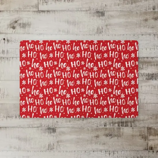 Ho Ho Ho Pattern Floor Mat {3}