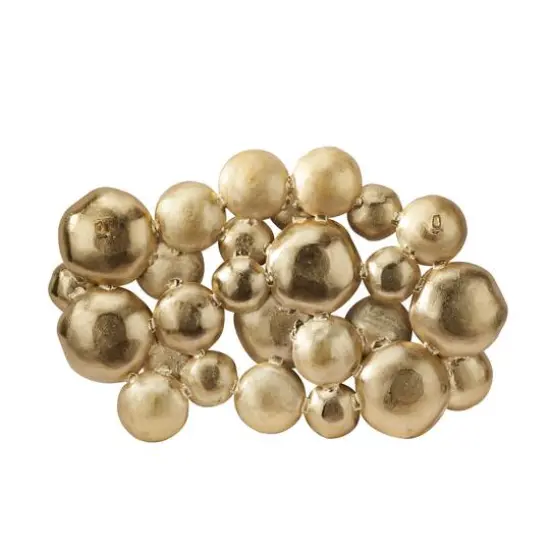 Gold Aluminum Modern Wall Decor, 43" x 4" x 29" {5}