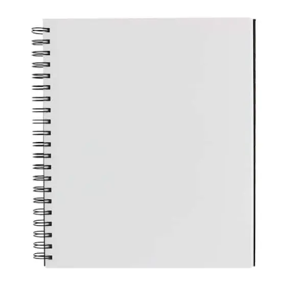 Black Hard Cover Mixed Media Pad by Artist's Loft&trade;, 8.5" x 11" {4}