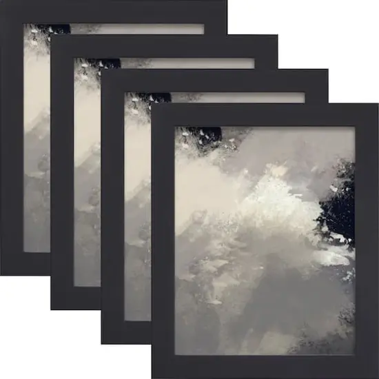 4 Pack: Craig Frames Essentials Modern Black Picture Frame {6}