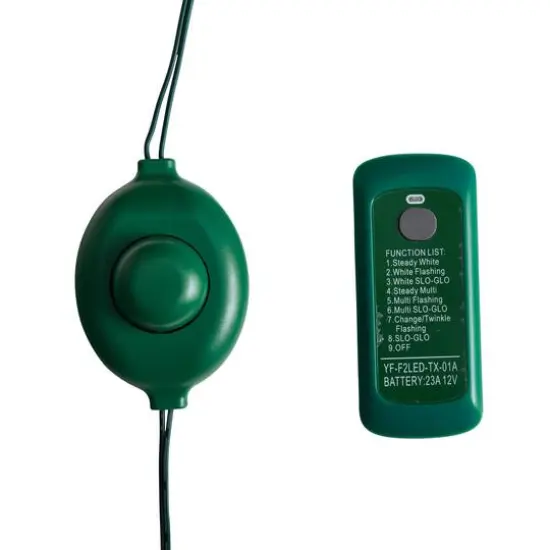 9ft. Pre-Lit Vermont Spruce Artificial Christmas Tree, Color Changing LED Lights {7}