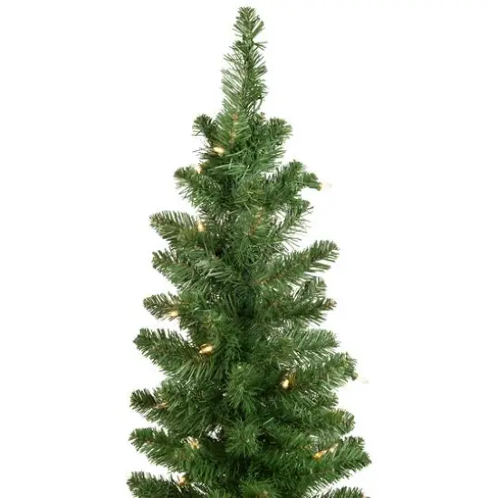 2 Pack 4ft. Pre-Lit Whitmire Pine Artificial Christmas Tree in Gold Urn Planter, Clear Lights {5}