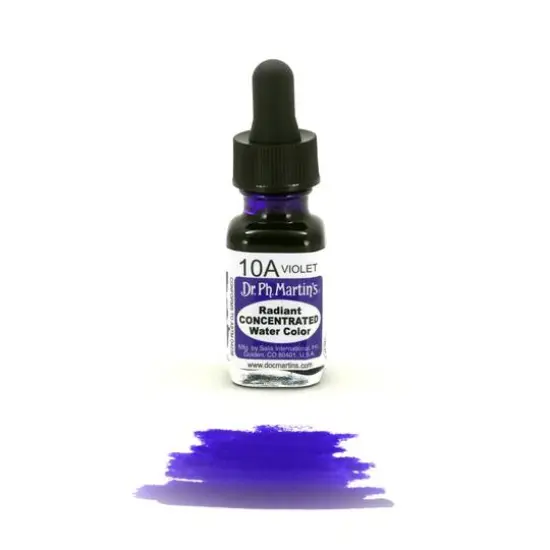 Dr. Ph. Martin's&reg; Radiant Concentrated Watercolor, 0.5oz. 10A Violet {4}