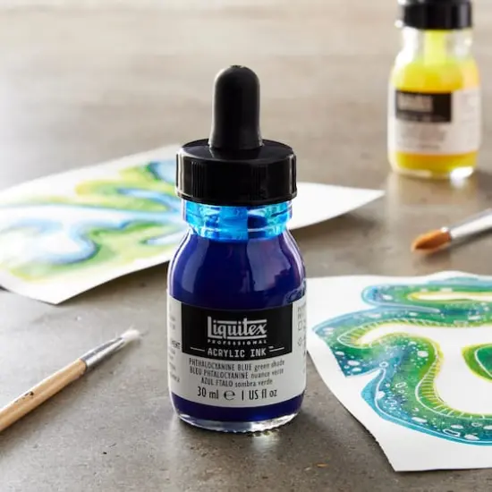 Liquitex&reg; Professional Acrylic INK!, 1oz.Phthalocyanine Blue {3}