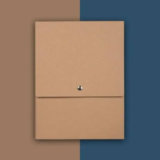 JAM Paper Vertical Kraft Snap Closure Portfolio Brown {7}