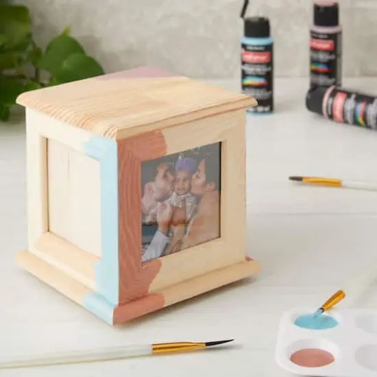 5" Wood 4-Sided Photo Caddy by Make Market&reg; {3}