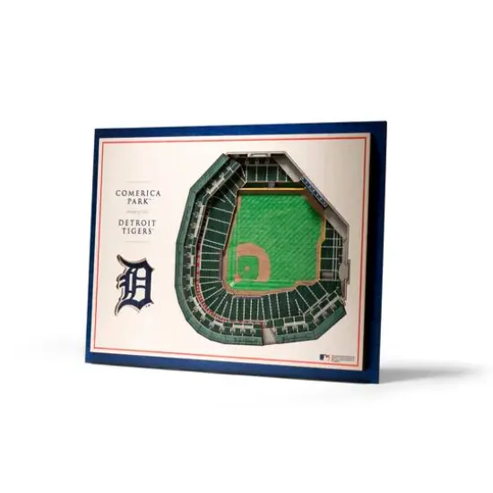 MLB Team 5-Layer StadiumView Wall Art Detroit Tigers {1}