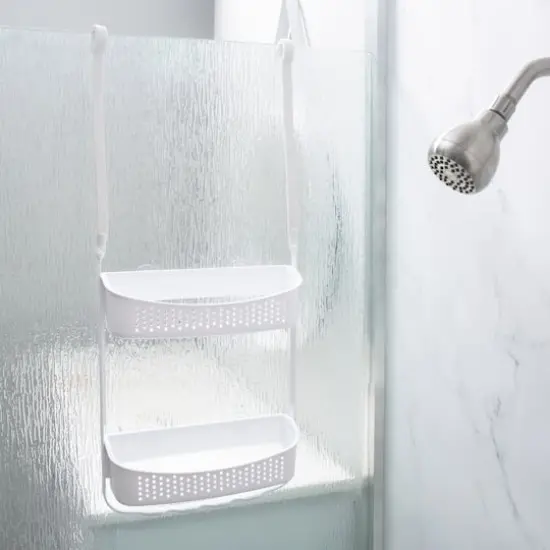 Bath Bliss 2 Way Convertible Shower Caddy White {10}