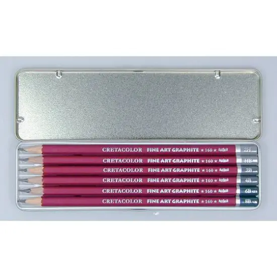 Cretacolor&reg; Fine Art Graphite Pencil Tin Set {1}