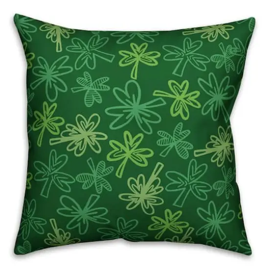 Shamrock Irish Blessing Throw Pillow {3}