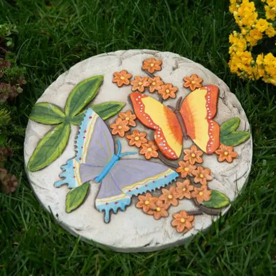 11" Butterflies Outdoor Stepping Stone {5}