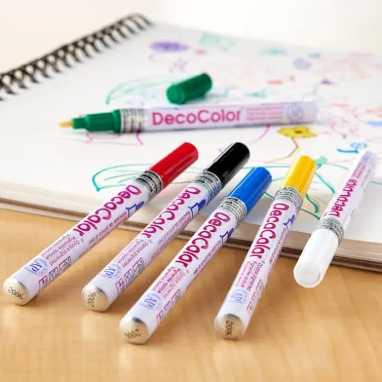 DecoColor&trade; Glossy Oil Base Paint Marker, Fine Point {3}