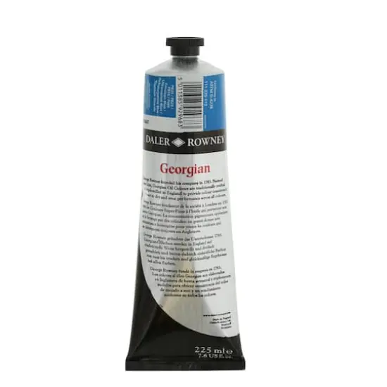 Daler-Rowney&reg; 225mL Georgian Oil Paint Cerulean Blue Hue {5}