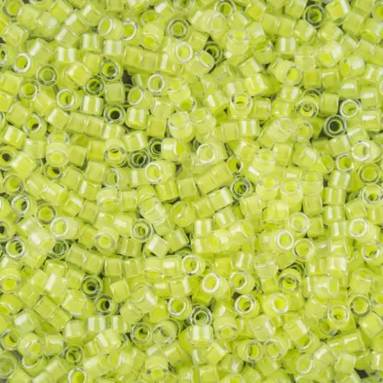 John Bead 11/0 Miyuki Delica Glass Seed Beads, 5g Limeade Luminous Neon {1}