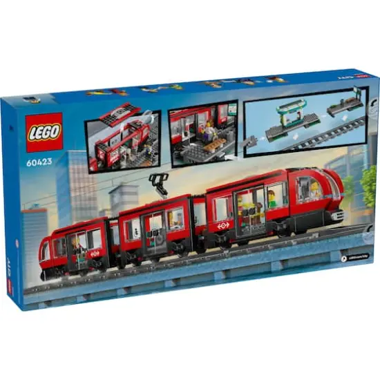 LEGO&reg; City Downtown Streetcar and Station Toy Set 60423 {4}