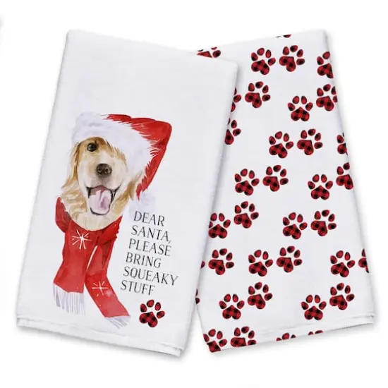 Please Bring Squeaky Stuff Tea Towel Set {1}