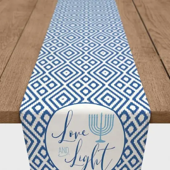 Love and Light 16x90 Cotton Twill Runner {1}