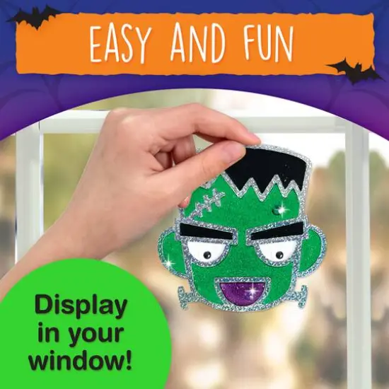 Creativity for Kids Halloween Easy Sparkle Window Art Kit {4}