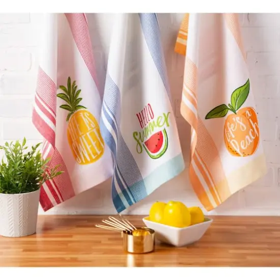DII&reg; Hello Summer Print Dishtowel, 3ct. {5}