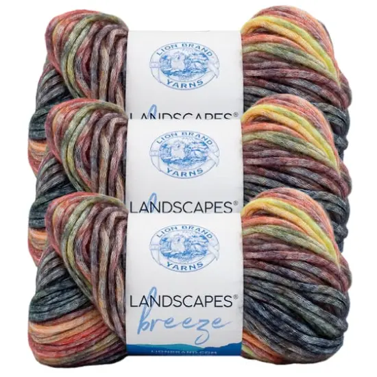 3 Pack Lion Brand&reg; Landscapes&reg; Breeze Yarn Horseshoe {1}