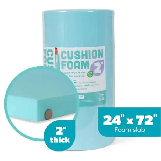 Fairfield&trade; Cushion Foam Slab, 24" x 72" x 2" {1}